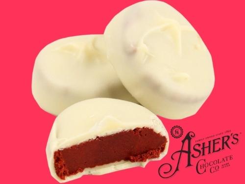 Ashers White Chocolate Red Velvet Cake Candies 1lb 